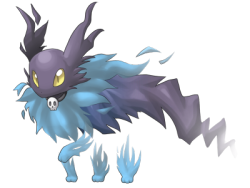 alternative-pokemon-art:  Artist Eeveelution fakemon by request. Name: WispeonType: Ghost And here’s the sprite!   I&rsquo;d kill for this to be real.