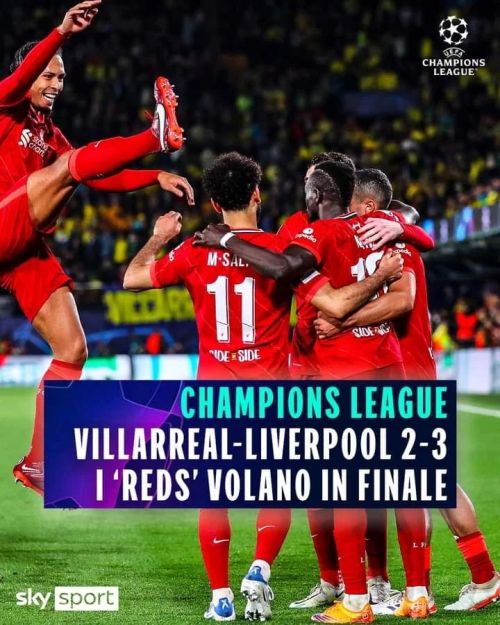 😮 IL LIVERPOOL RIBALTA IL VILLARREAL
✅ I ‘Reds’ sono in finale di Champions League
➡️ http://tiny.cc/Villarreal_Liverpool
https://www.instagram.com/p/CdHxUuBqAUf/?igshid=NGJjMDIxMWI=