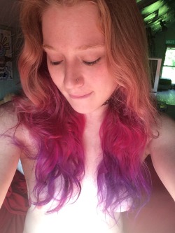 neverceasingtides:  You saw the dye, now here’s the hair. Behold the finished product!