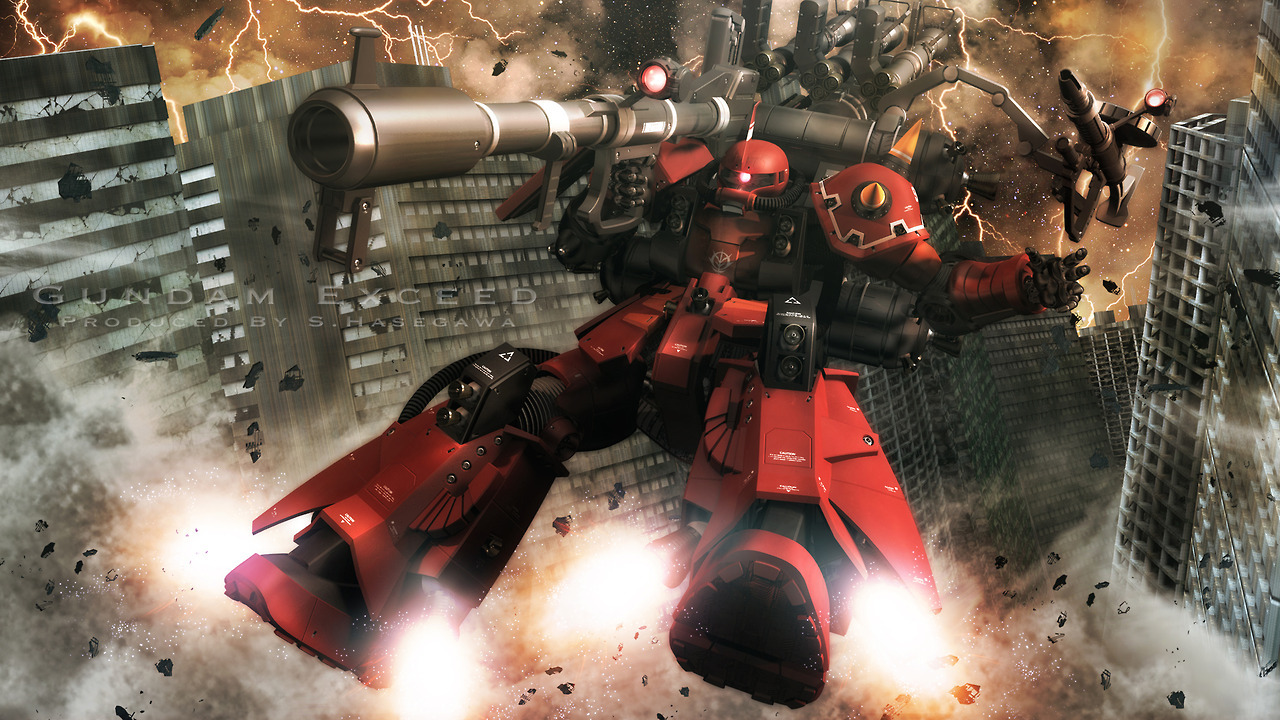 absolutelyapsalus:サイコ・ザク／[迅雷 - 奔流 - 閃光] by S.Hasegawa
