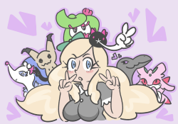 micma:  my pokemon moon team and trainer, akaPRIMARINA AND THE DIAMONDS