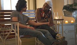 outofficial:  Nathan Parsons Thinks True Blood&rsquo;s Gay Romance Is Important Despite the sudden controversy surrounding the character of James — Grimes left the part after refusing to play gay in the final season — Parsons had no aversions to taking