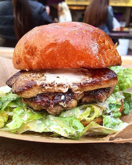 theburgerlist: The Truffle &amp; Foie Gras Burger from @ducknroll at @streetfeastldn Dinerama. D