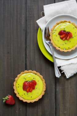 sweetoothgirl:    Strawberry Kiwi Tartlets