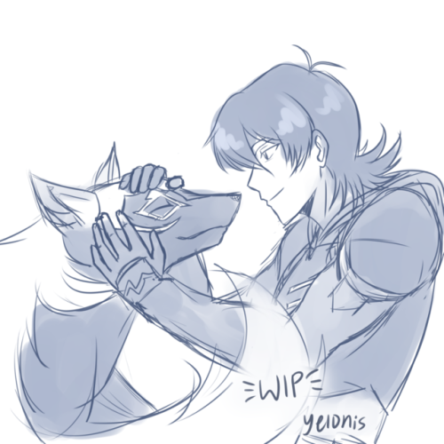 (WIP) keith & his cosmic wolf I LOVE THEM