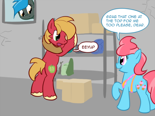 ask-jade-shine:  Erm… Applejack did not react well to me following her brother.