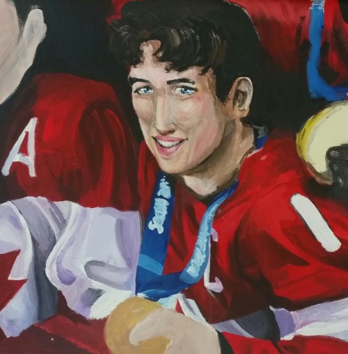 awfullyruby:I am DoneTM with this painting. uuugh.Check Please (AU???) where Jack wins a Gold medal 