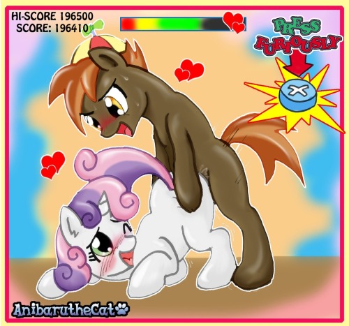 fluttershy-clop-blog:  Sweetie Belle x Button Mash (Requested)  FOCKING LOVES THIS ARTS 