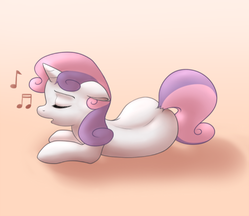 hic-sunt-equi:  The sweetest song  Sorry for reblogging something non-smutty, but wow; I think this piece is so very beautiful. Sweetie somehow starts to grow on me a lot, she’s kinda best CMC. At least when Scoots is away. I hope we’ll hear