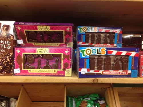 thequantumqueer: ppyajunebug: Sexism in chocolate form I greatly appreciate your (largely correct) i