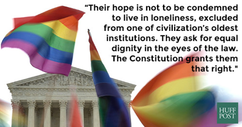 huffpostpolitics: The Supreme Court’s Marriage Equality Ruling Is An Emotional Reminder Of Wha