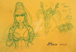 jmars-swordsman:    Old drawing drafts~ 