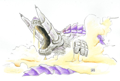 Inktober day 12 - WhaleHallowed Jhen Mohran: MH3U | Patreon | Ko-fi |