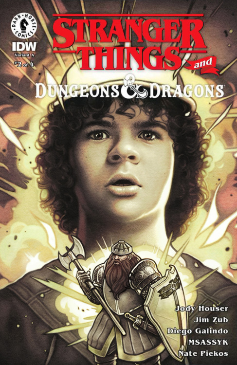 The second variant cover of Dark Horse Comics&rsquo; miniseries Stranger Things and Dungeons &am