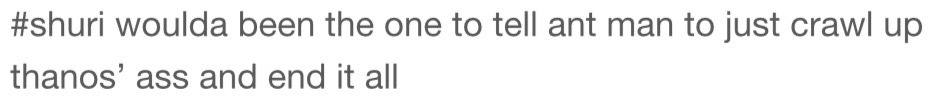 sunfortune: sunfortune: they dusted shuri out of no where because she had too much