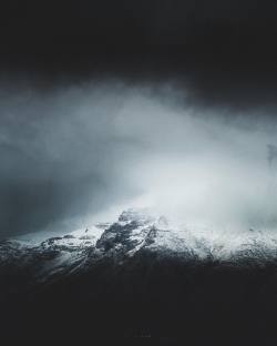 benjaminhardman: Waking up to winter. The darker days have arrived along with the chaotic conditions and intense light that makes up the season ahead. Flying back into town this afternoon with @nordurflug, we were right alongside this storm front that