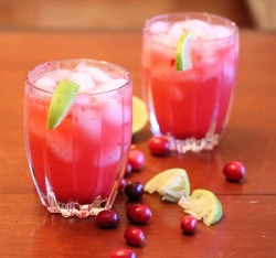 Vodka + Cranberry + Splash Of Sprite Zero + Twist Of Lime = Delicious Happiness.