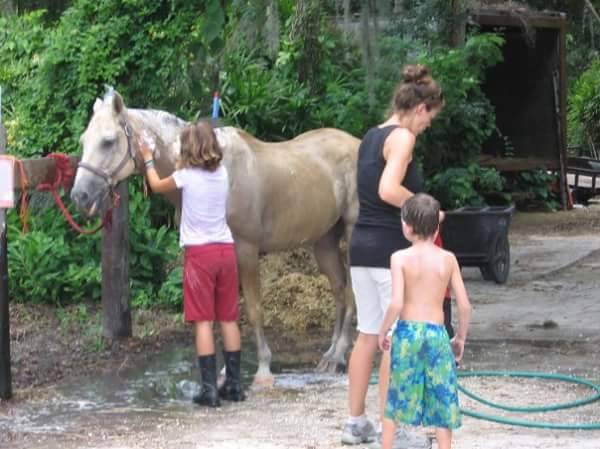 The woman (in the navy blue shirt and white shorts) you see in these photos is Ms.