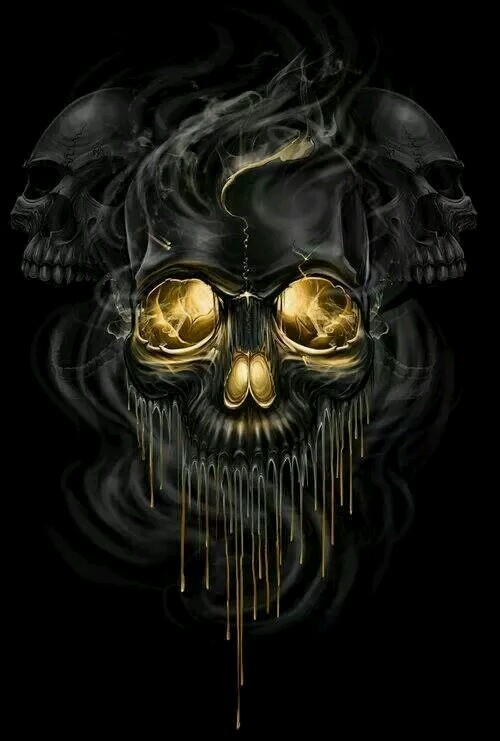 twenty1-grams:  Skull Melt by ESIC on DeviantArt