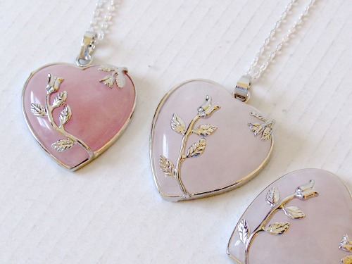 kloica:(On Sale!) Rose Quartz “rose” Necklaces from Kloica Accessories