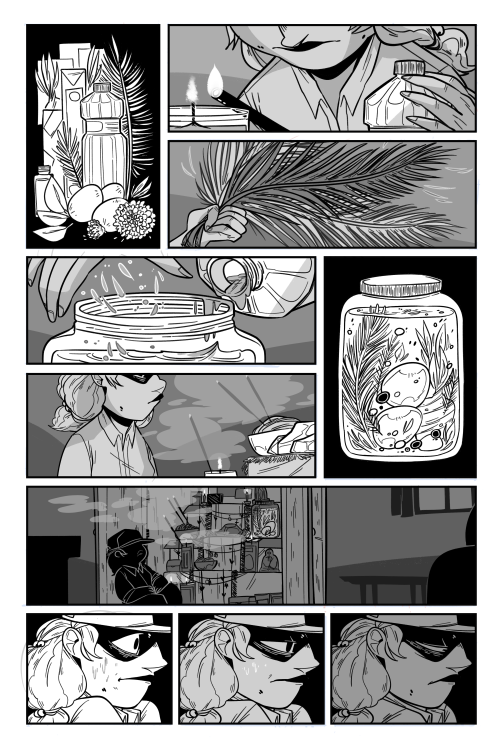  Here is my comic for the @powerandmagic anthology!! enjoy my semi silent story about a young appren