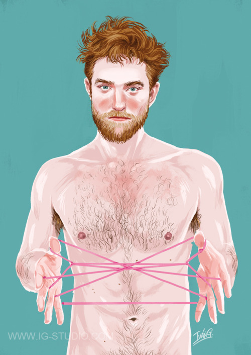  Robert Pattinson (signed prints) © Iván García.Digital art.Signed pints, martelec paper 240 gr.3 Si