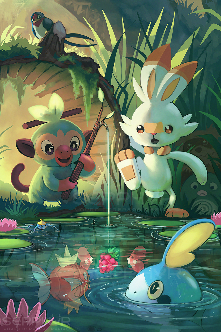 sepphyr:  Pokemon Generation 8 Starters Prints Available at Otafest 2019business