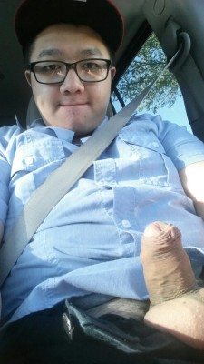 cubkings:  Enjoy my soft cock :) took this while I was heading to work.