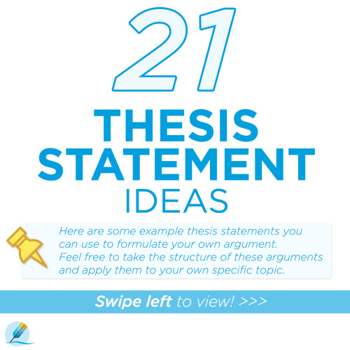 homeworkhelpglobal: Here are 21 thesis statement ideas to get you started on your next essay!If you 