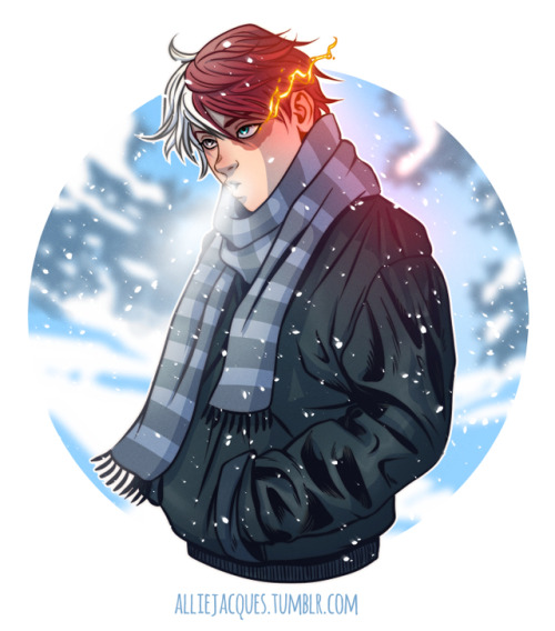 My apartment is 500 degrees. Summer is terrible, but winter Todoroki is good.