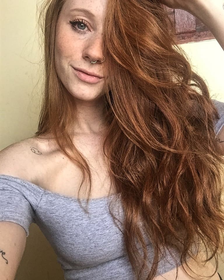 yesgingerfriend:  red-yo: Fernanda Tolle Sommersprossen 