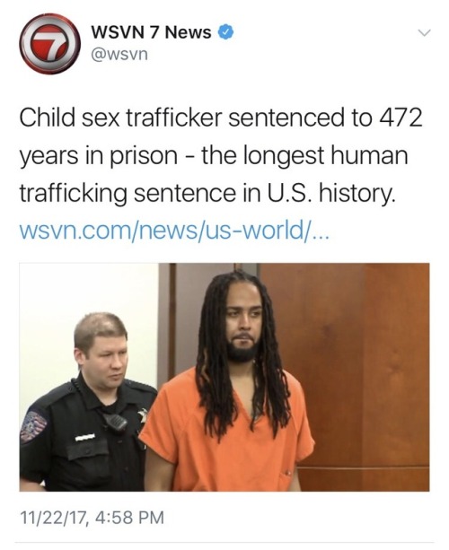 elf-fury:weavemama:weavemama:SOME GOOD NEWS FOR YA’LLSource“A 400 year sentence sends a 