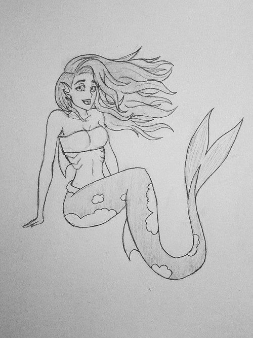 My first attempt at a mermaid/siren character