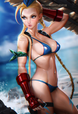 naavscolors:  sweet666return:  Cammy White ( Sakimichan ) Artist  ain’t gonna criticize Sakimi style, i mean sure she does an amazing rendering but… it’s kinda like meh… it would be cool to see a “different” version when she does this “nsfw”