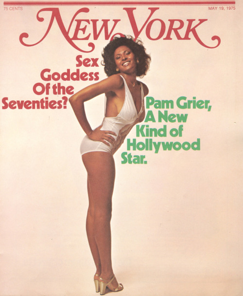 vintagewoc:Pam Grier on the cover of New York Magazine (May 19, 1975)