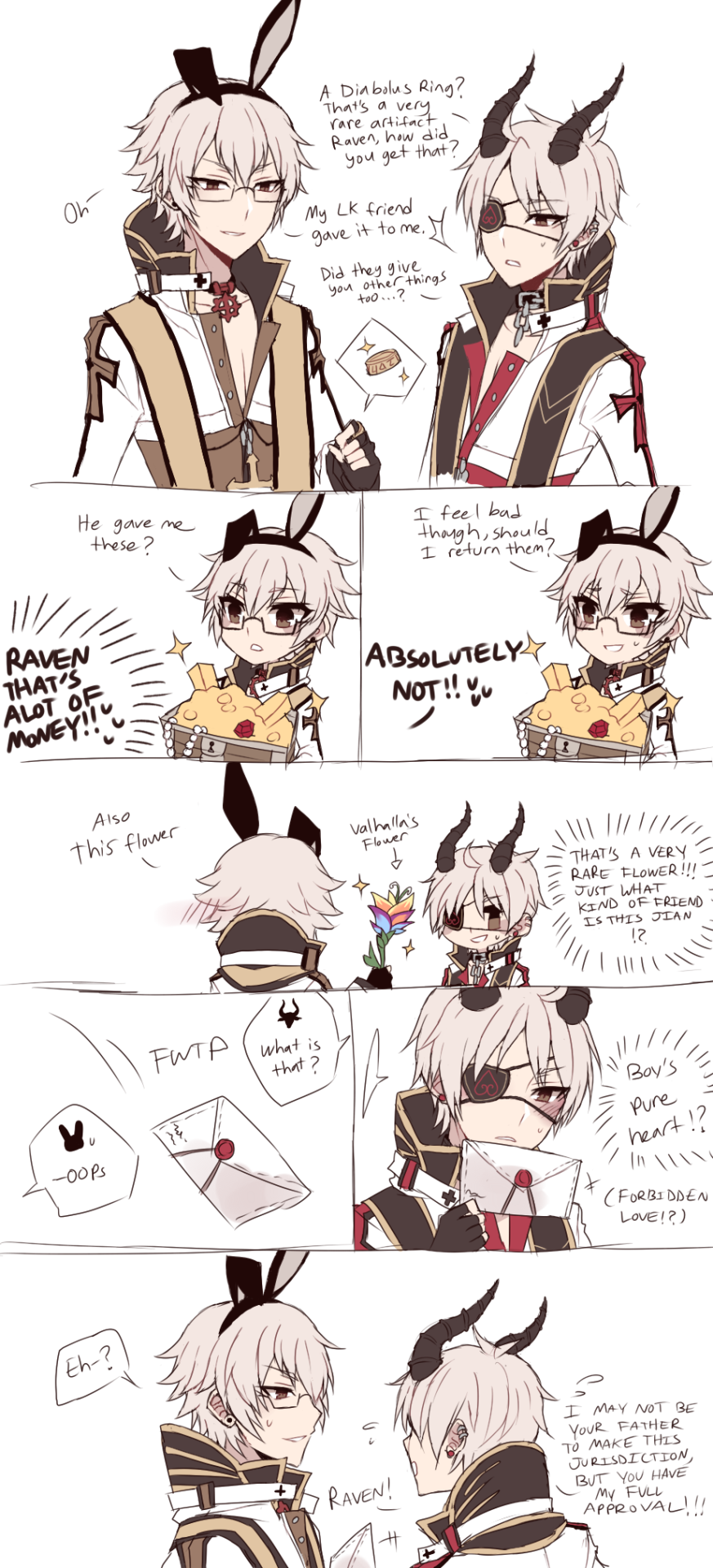 witheringallegro:archbishop gazelle, assassin cross hyena, and archbishop raven