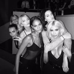 hadidnews:  Kim: &ldquo;Not insecure at all standing next to these super models&rdquo; 