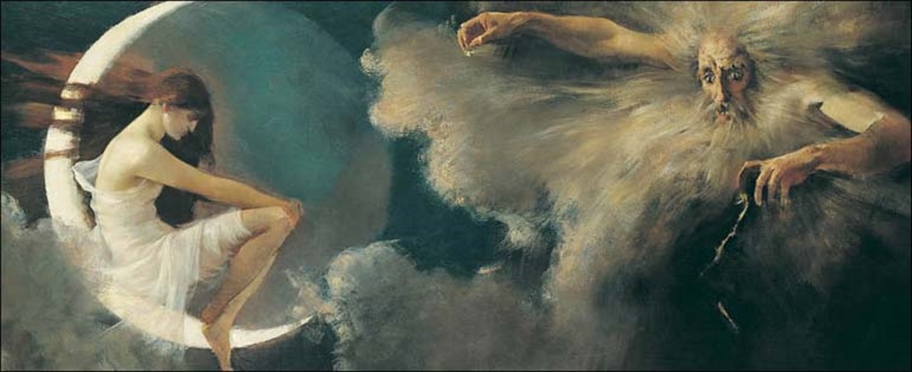 silenceforthesoul:  Karl Wilhelm Diefenbach - Spirit of the moon