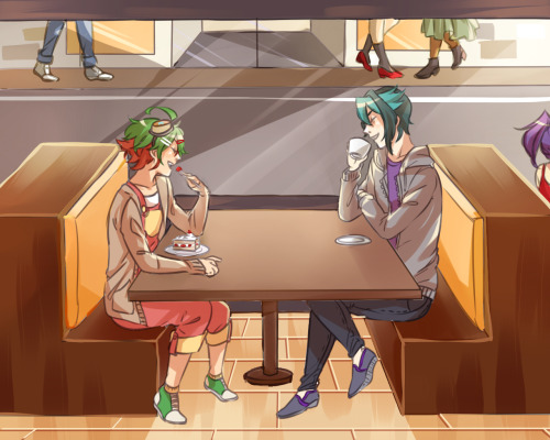 xiaofuku:   submission for round 2 of ygoso for team sparrow!! the prompt was ‘coffee&rsq