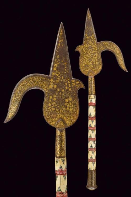Gold inlaid Indian ankus, 19th century.from Czerny’s International Auction House