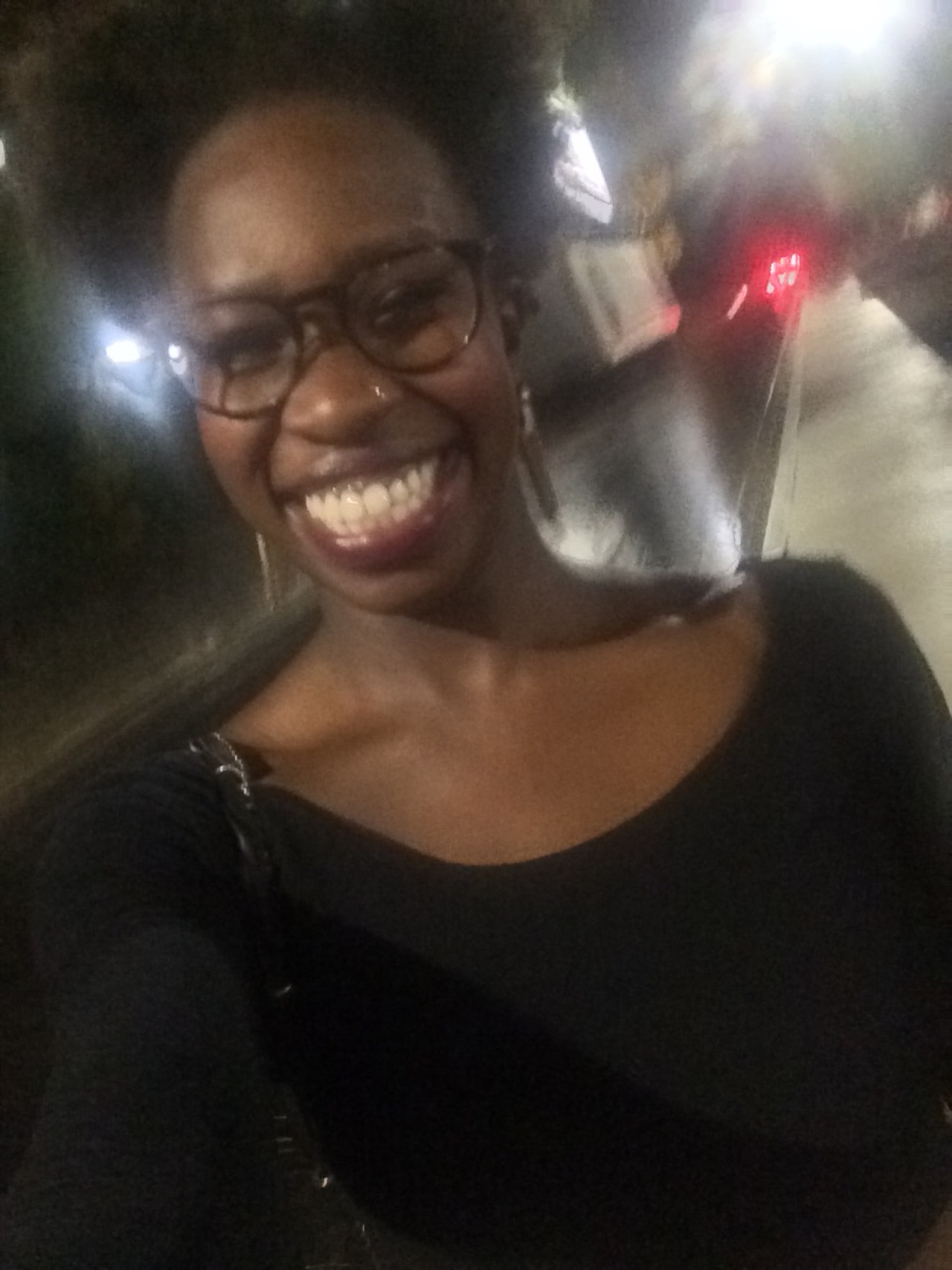 prettyblackthang:  cheesin. 😁 happy blackout.