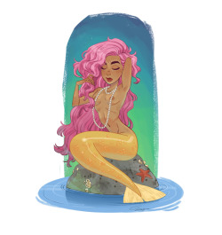 halfys:  A mermaid I had drawn a while ago