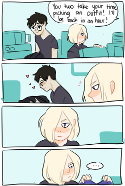 doodlesonice:  tfw when ur son and ur future husband are finally bonding but theyre doing it by roasting youdont tag as yuuri/victor/yurio pls yurio is their son whom they love