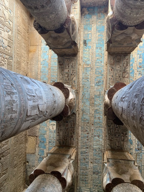 Scenery And Imagery From The Hathor Temple At Dendera, Built In The Greco-Roman Period