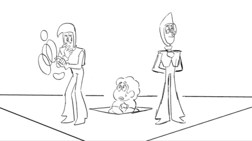 troffie:  Here are some ZIRCONS!!! And Stevens (and one Lars). I love Zircon!!! Rebecca, Colin, Paul and I all jammed on her, with the final design by Colin. I think Rebecca said something once about how the gems should get progressively cartoonier the