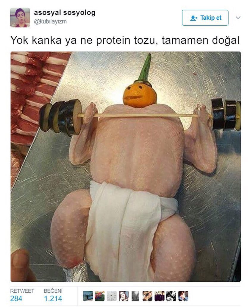 Yok kanka ya ne protein...