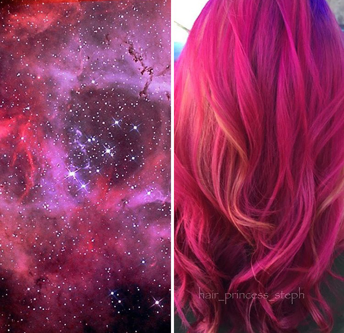 culturenlifestyle:  Galaxy Hair Trend Inspired by Stunning Astrophotography Shots