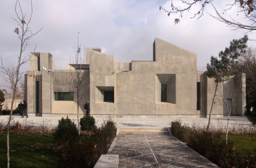 sosbrutalism:  Seyhoun’s work combines elements of ancient Persian art and history with modern architecture.   Houshang Seyhoun: Ferdowsi Museum, Tus, Iran, 1964–1968  http://sosbrutalism.org/cms/18861244  Photo: © Ali Ghoroghi 2012 