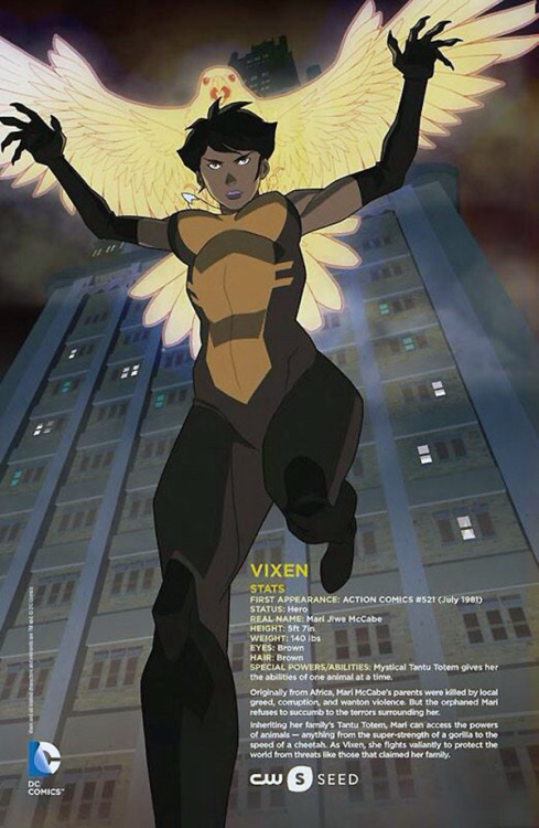 dcnationfans:The CW has announced a new CW Seed show called &ldquo;Vixen,&rdquo; which will feature 