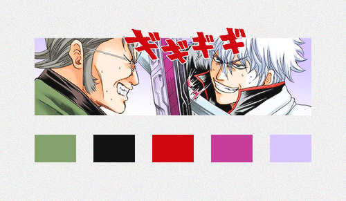 mayorathirteen:  Gintama color palettes (insp. porn pictures